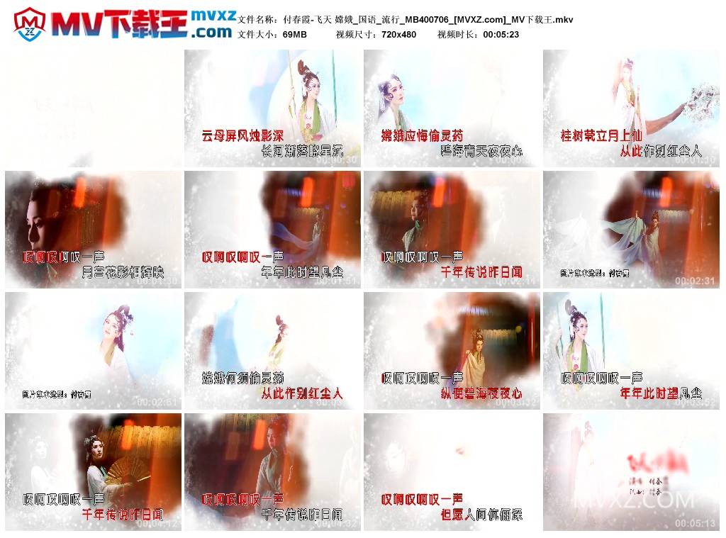 付春霞-飞天 嫦娥_国语_流行_MB400706